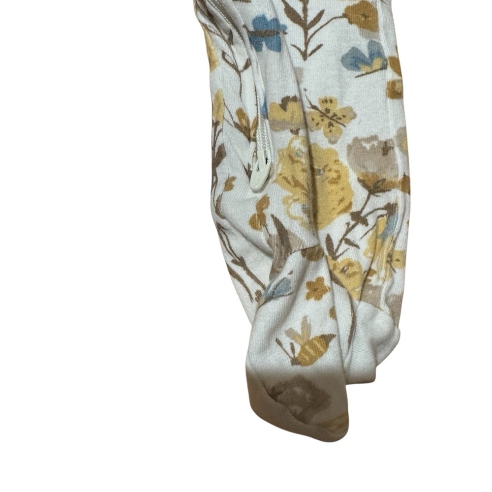 Little Planet by Carter’s Organic Cotton Floral 2-way Zip Sleeper Footie 9M - Picture 2 of 5